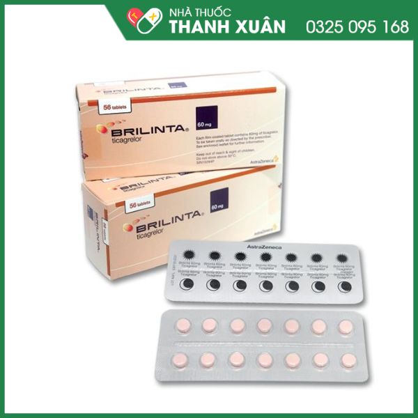 Brilinta 60mg phòng ngừa biến cố huyết khối